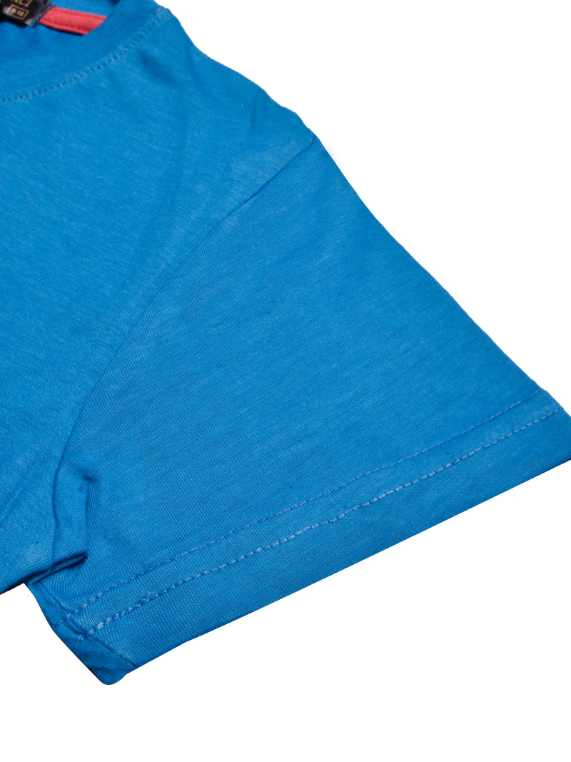 Louis Vicaci Single Jersey Tee Shirt For Kids-Dark Cyan-BR13081