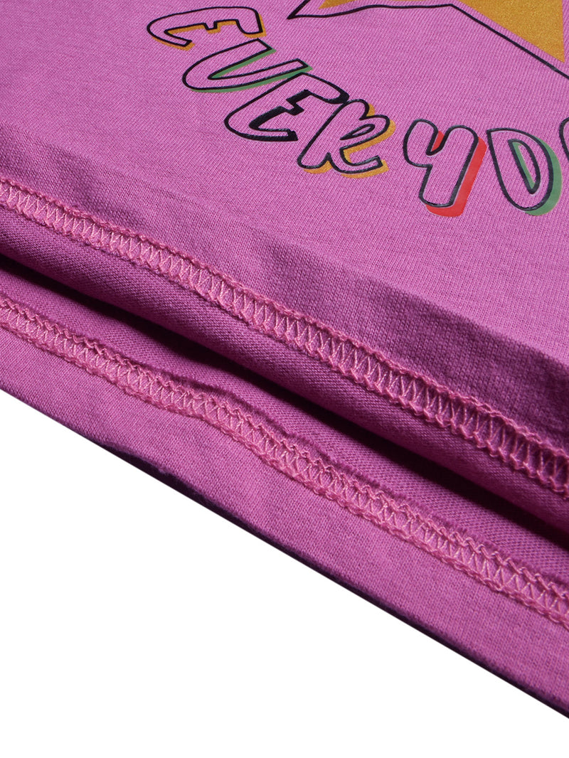 Louis Vicaci Single Jersey Tee Shirt For Kids-Magenta-BR13082