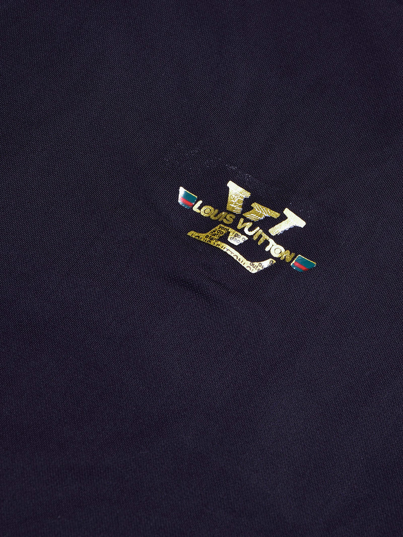 Louis Vicaci Summer Lycra T Shirt For Men-Light Navy-BR13561