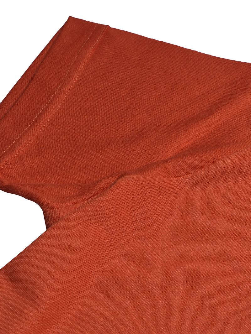 M-17 Crew Neck Tee Shirt For Ladies-Dark Orange-BR13293