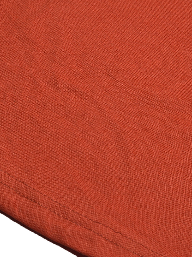 M-17 Crew Neck Tee Shirt For Ladies-Dark Orange-BR13293