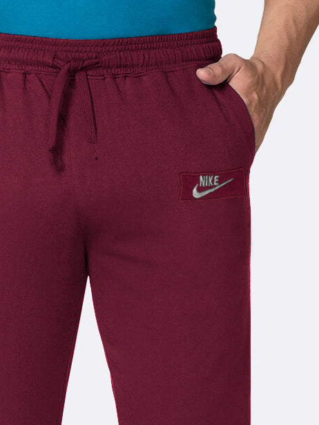 NK Fleece 3 Quarter Short For Men-Maroon-BR14684