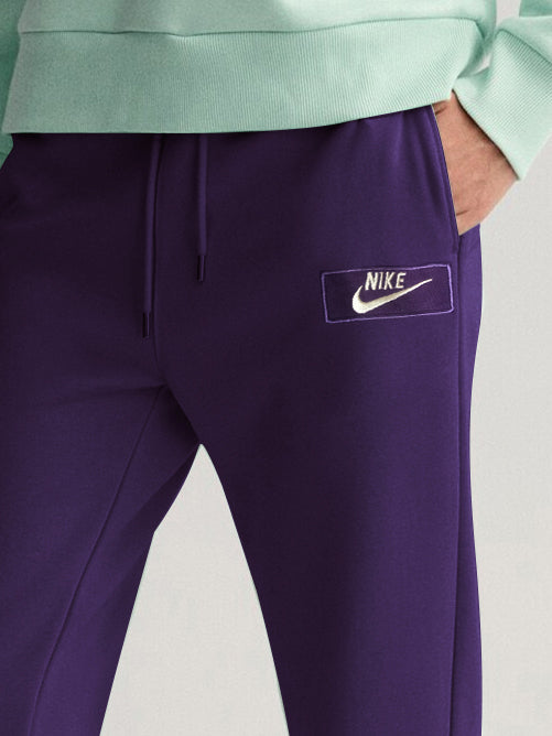 NK Fleece Gathering Fit Sweatpant for Men-Dark Purple-BR14683