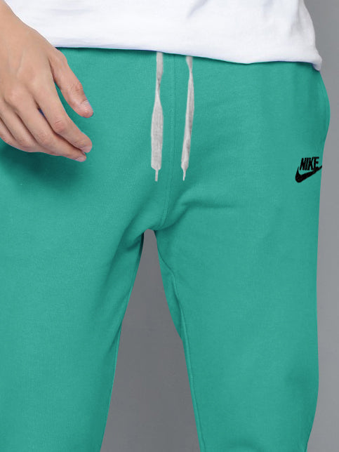 NK Terry Fleece Jogger Sweatpant For Men-Cyan Green-BR14584