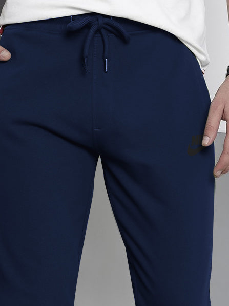 NK Terry Fleece Jogger Sweatpant For Men-Dark Blue-BR14557
