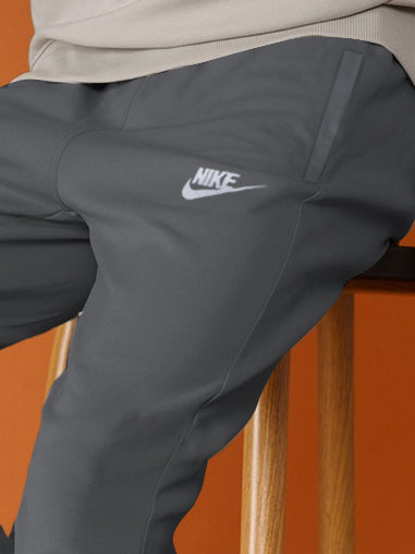 NK Terry Fleece Jogger Sweatpant For Men-Dark Grey-BR14582