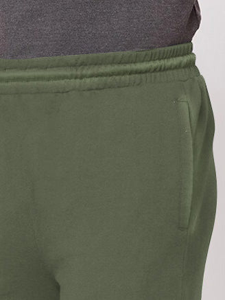 NXT Terry Fleece Faded Short For Men-Olive-BR14669