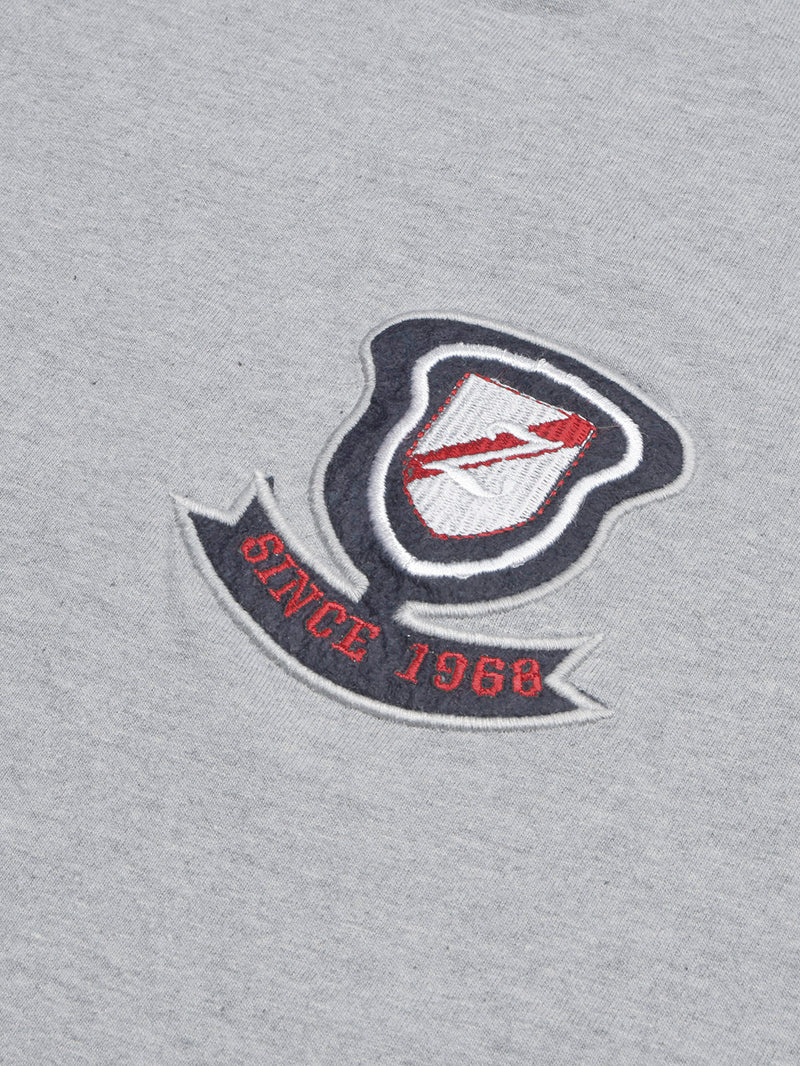 NXT Single Jersey Crew Neck Tee Shirt For Men-Grey Melange-BE13272