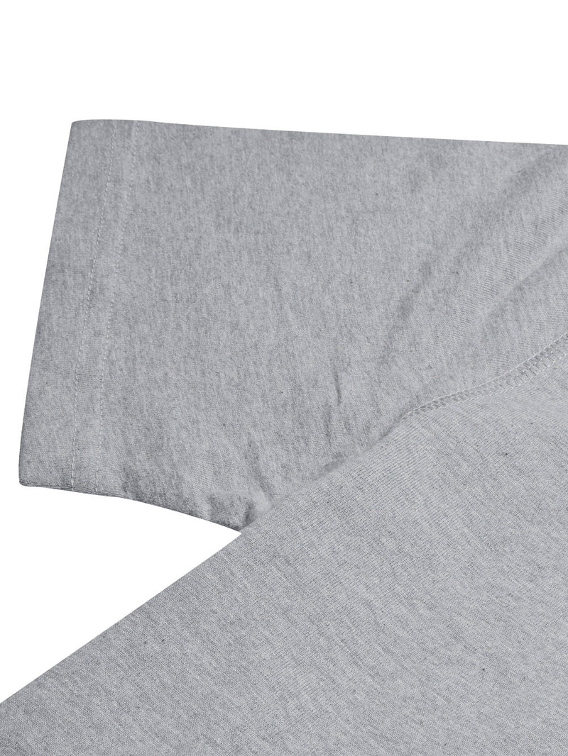 NXT Single Jersey Crew Neck Tee Shirt For Men-Grey Melange-BE13272