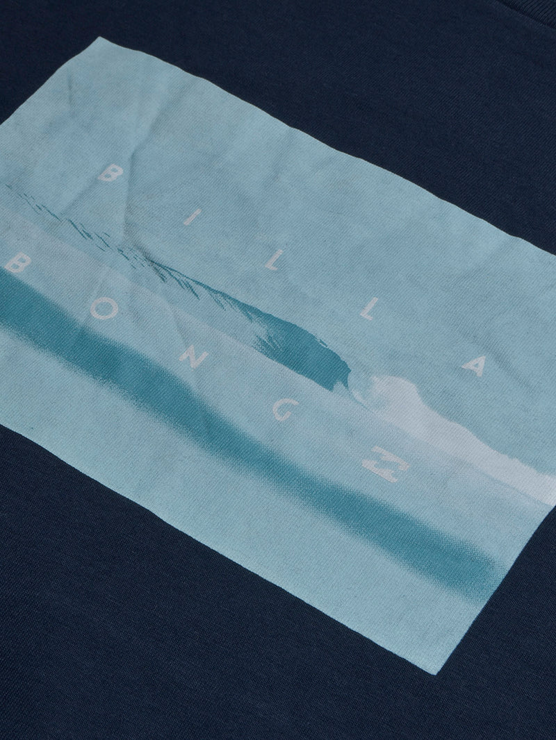 Next Single Jersey Crew Neck Tee Shirt For Men-Navy with Print-BR13267