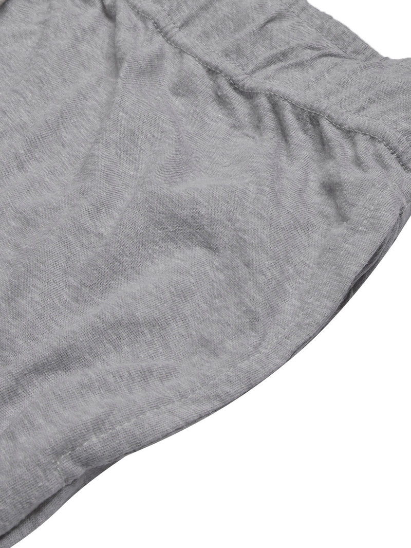 Next Single Jersey Lounge Short For Men-Grey Melange-BR13234