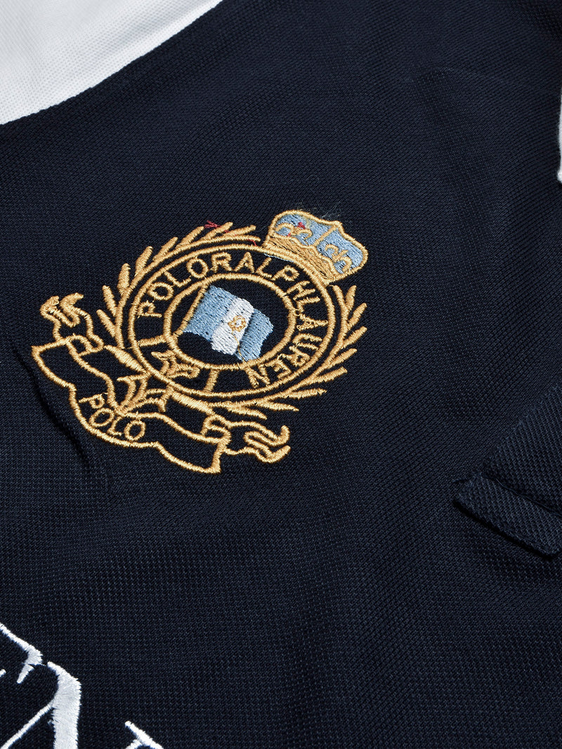 PRL Stylish Pique Summer Polo For Men-Navy with White-BR13006