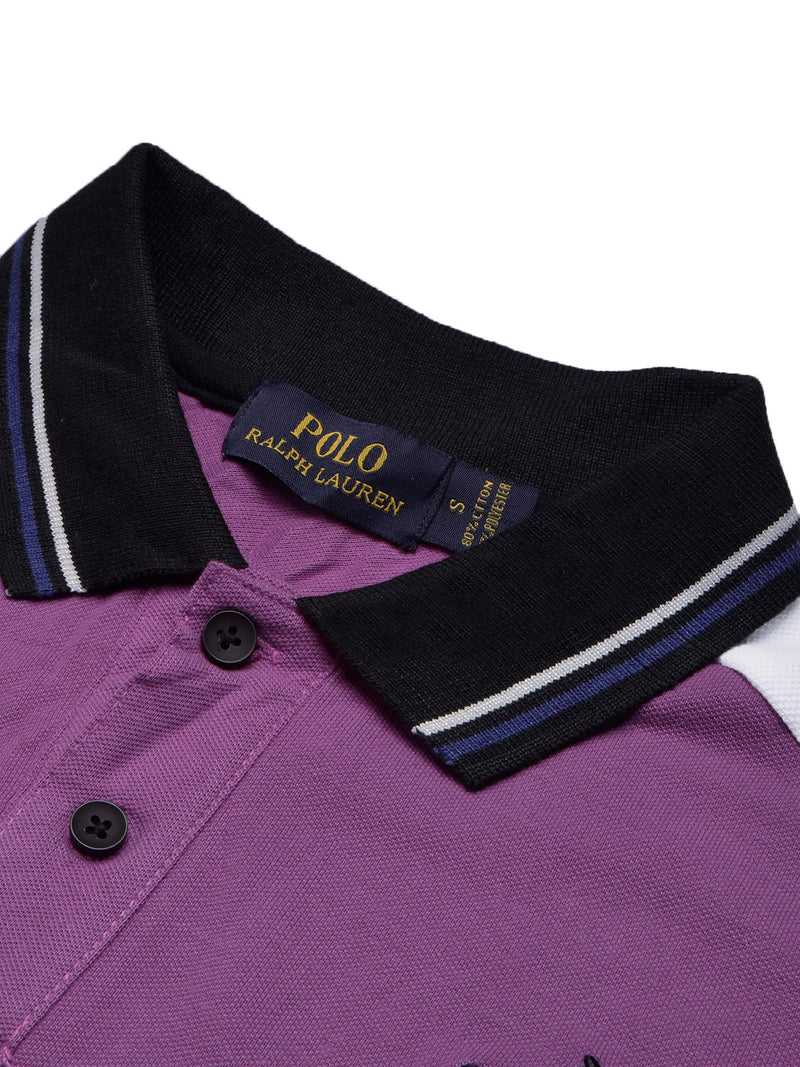 PRL Stylish Pique Summer Polo For Men-Purple & Navy-BR13012