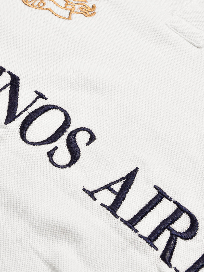 PRL Stylish Pique Summer Polo For Men-White with Navy-BR13005