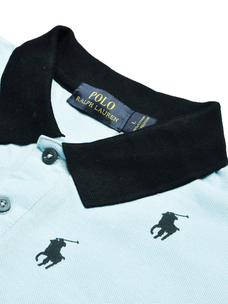 PRL Summer Polo Shirt For Men-Light Sky-BR13033