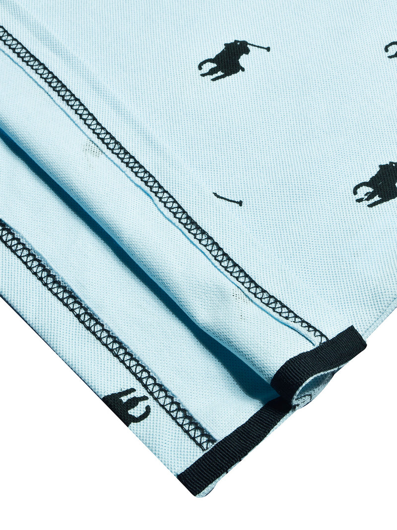 PRL Summer Polo Shirt For Men-Light Sky-BR13033