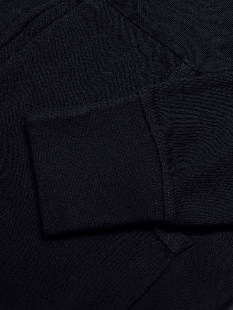 PYPR Terry Fleece Raglan Sleeve Zipper Hoodie For Men-Navy-BR14144