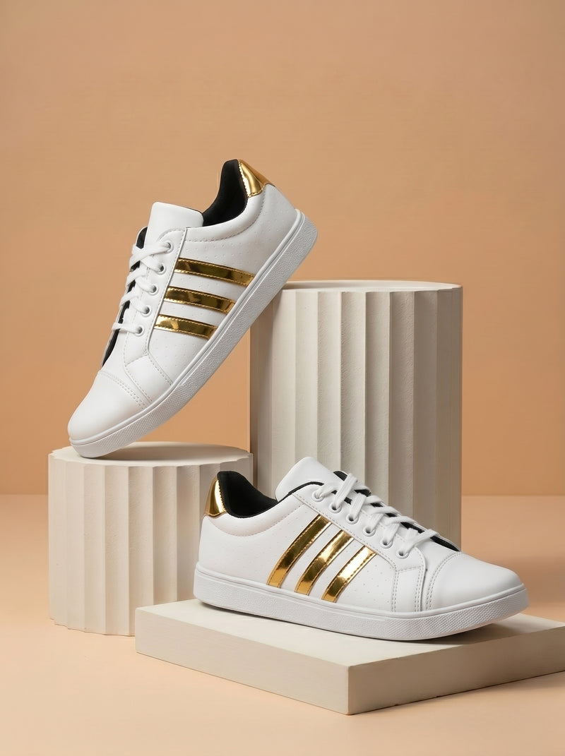 Classic Sneaker Shoes For Men-White-BE2887