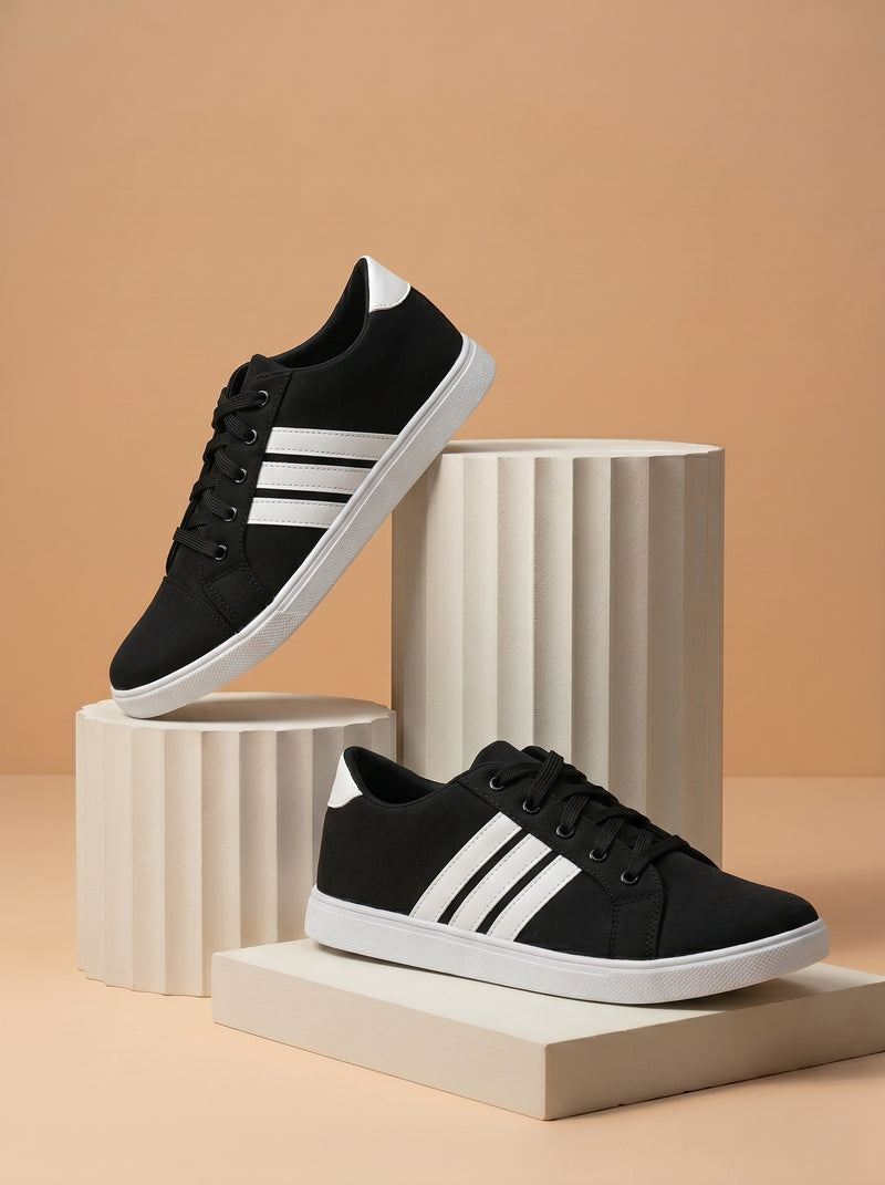 Classic Sneaker Shoes For Men-Black-BE4747
