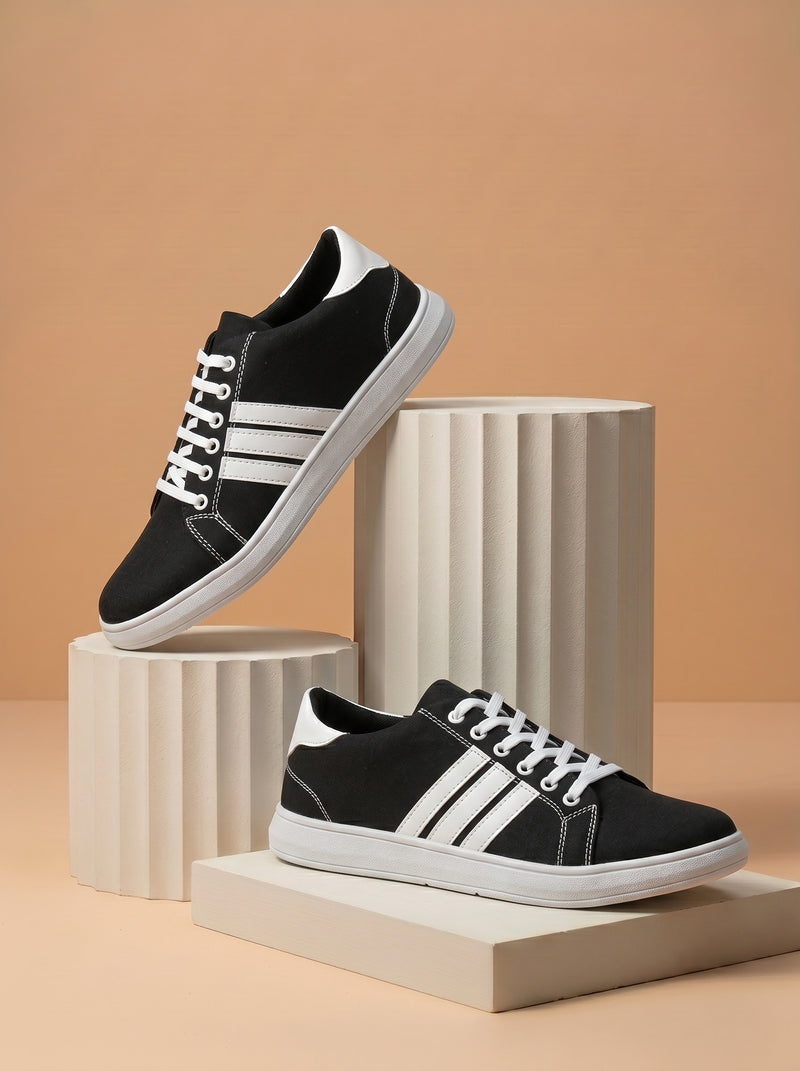 Classic Sneaker Shoes For Men-Black-BE0422