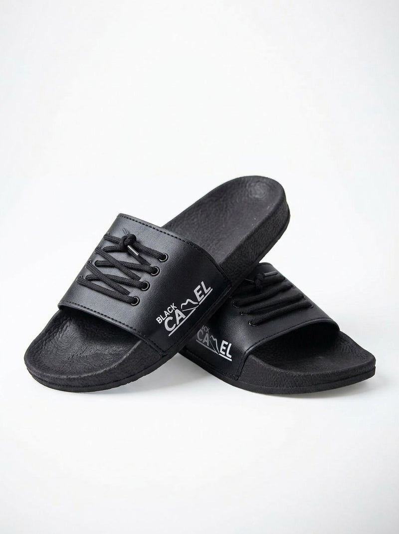 Comfortable Foam Flip-Flops Lace Style-Black-BE9986