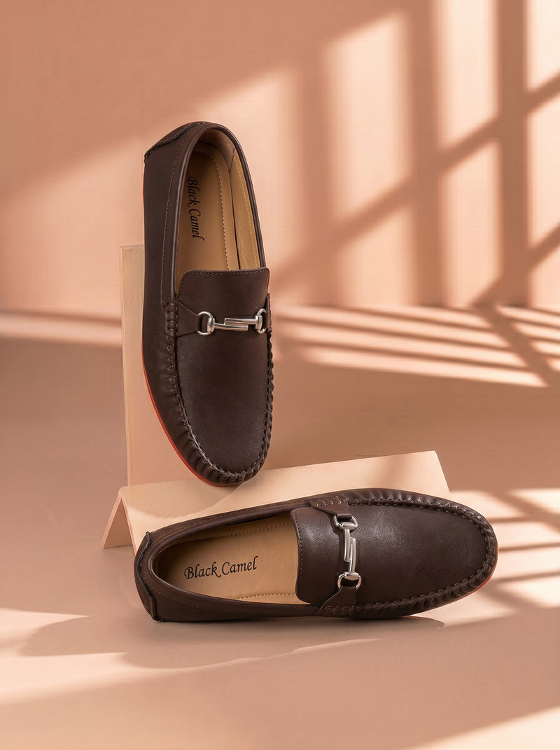 Men's Comfortable Formal Shoes-Brown-BE4437