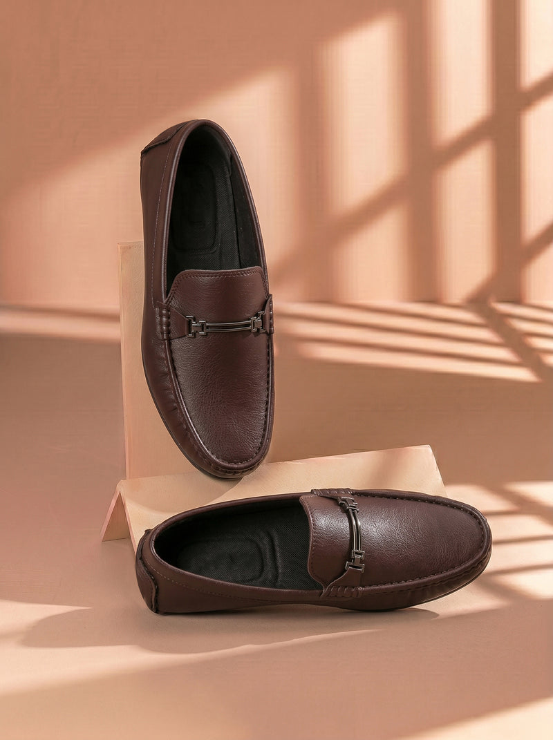 Men's Comfortable Formal Shoes-Brown-BE4042