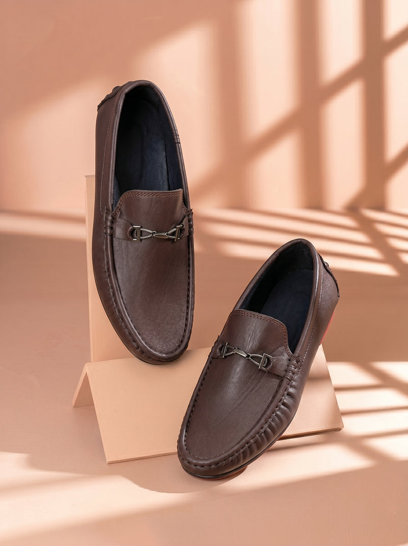Men's Comfortable Formal Shoes-Brown-BE0478