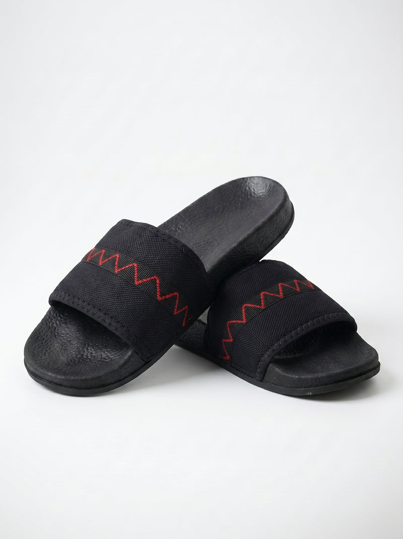 Men's Premium Flip Flop Fashion Slides-Black-BE5743