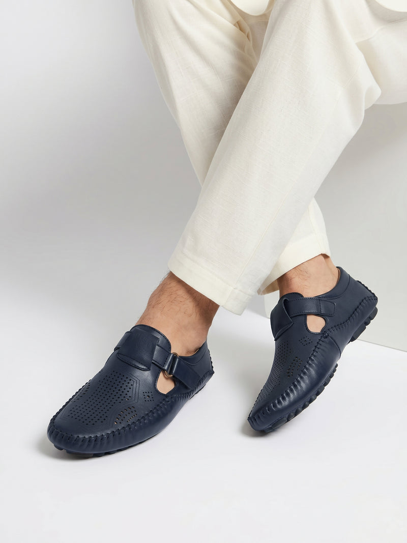 Men's Premium Sandals For Men-Navy-BE2699