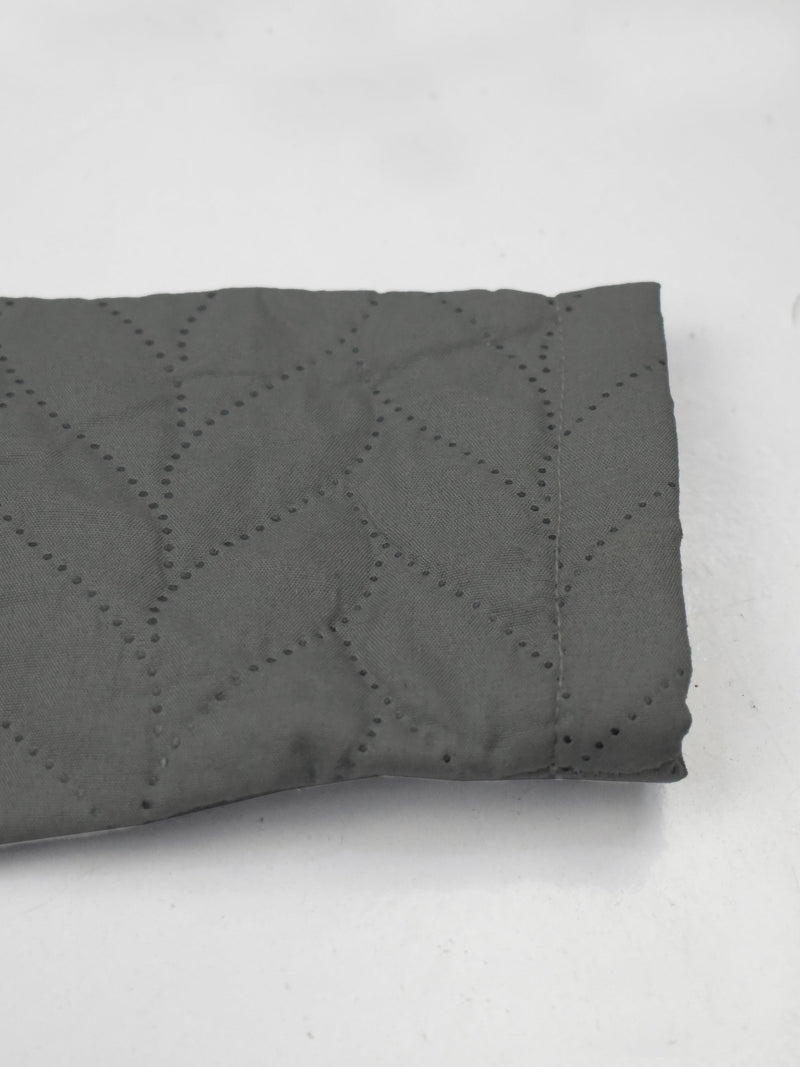 Mango Quilted Zipper Mock Neck Jacket For Kids-Dark Grey-BR938