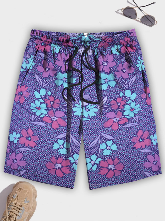 Next Summer Single Jersey Short For Men-Allover Print-BR13387