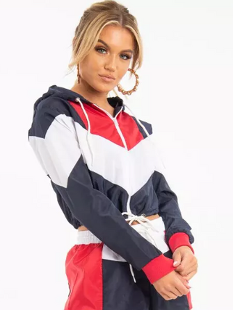 Rising Lightweight Festival Short Jacket For Ladies-Navy-RT2571