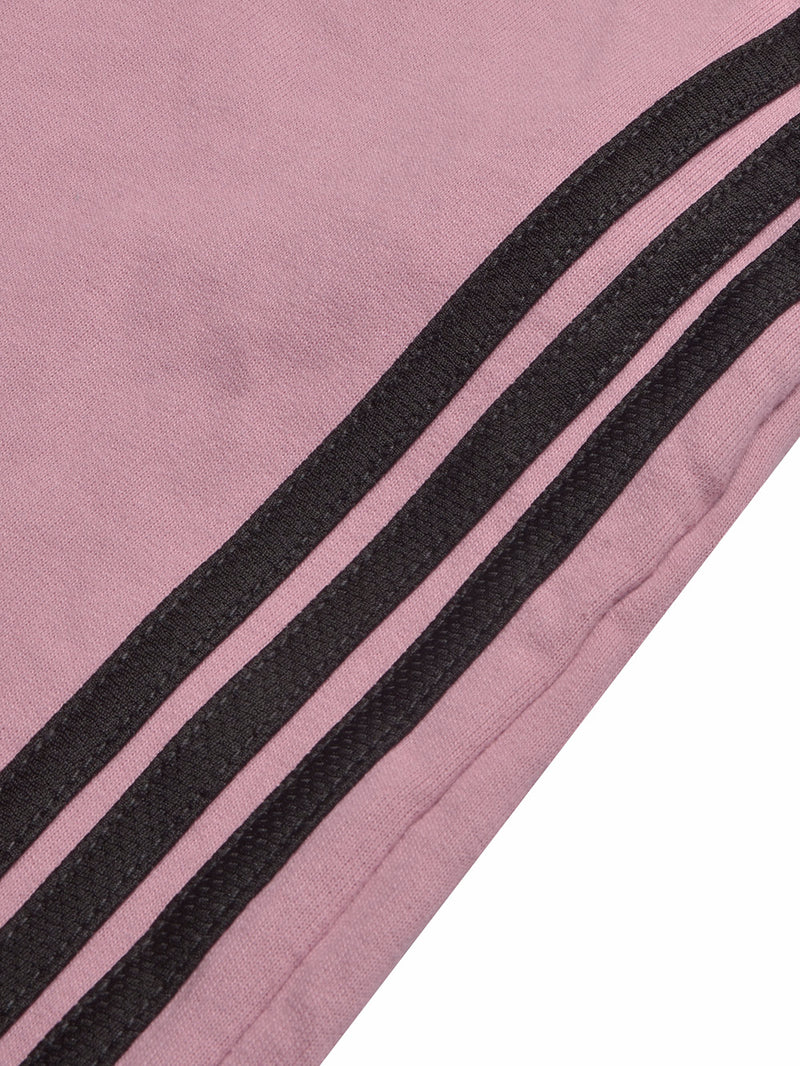 Summer Jersey Terry Slim Fit Bermuda Short For Men-Light Purple with Stripes-BR13238