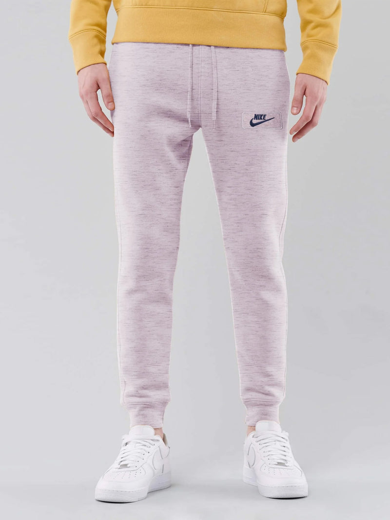 NK Fleece Slim Fit Trouser For Men-Purple Melange-BR14326