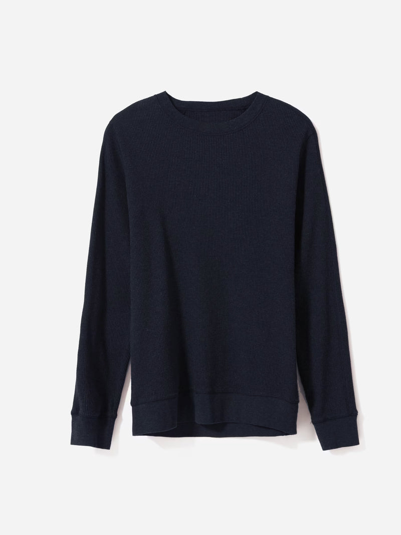 Full Fashion Crew Neck Thermal wool Sweatshirt For Men-Dark Navy-AZ04