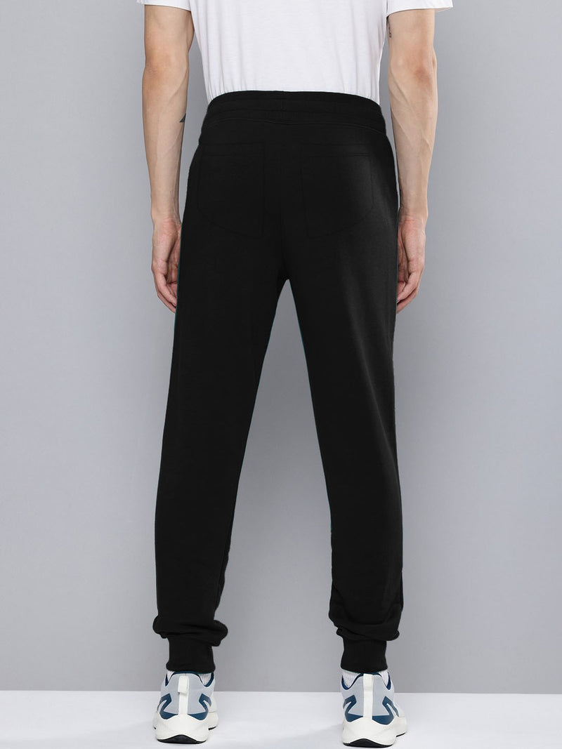 NK Terry Fleece Slim Fit Trouser For Men-Black-BR14308