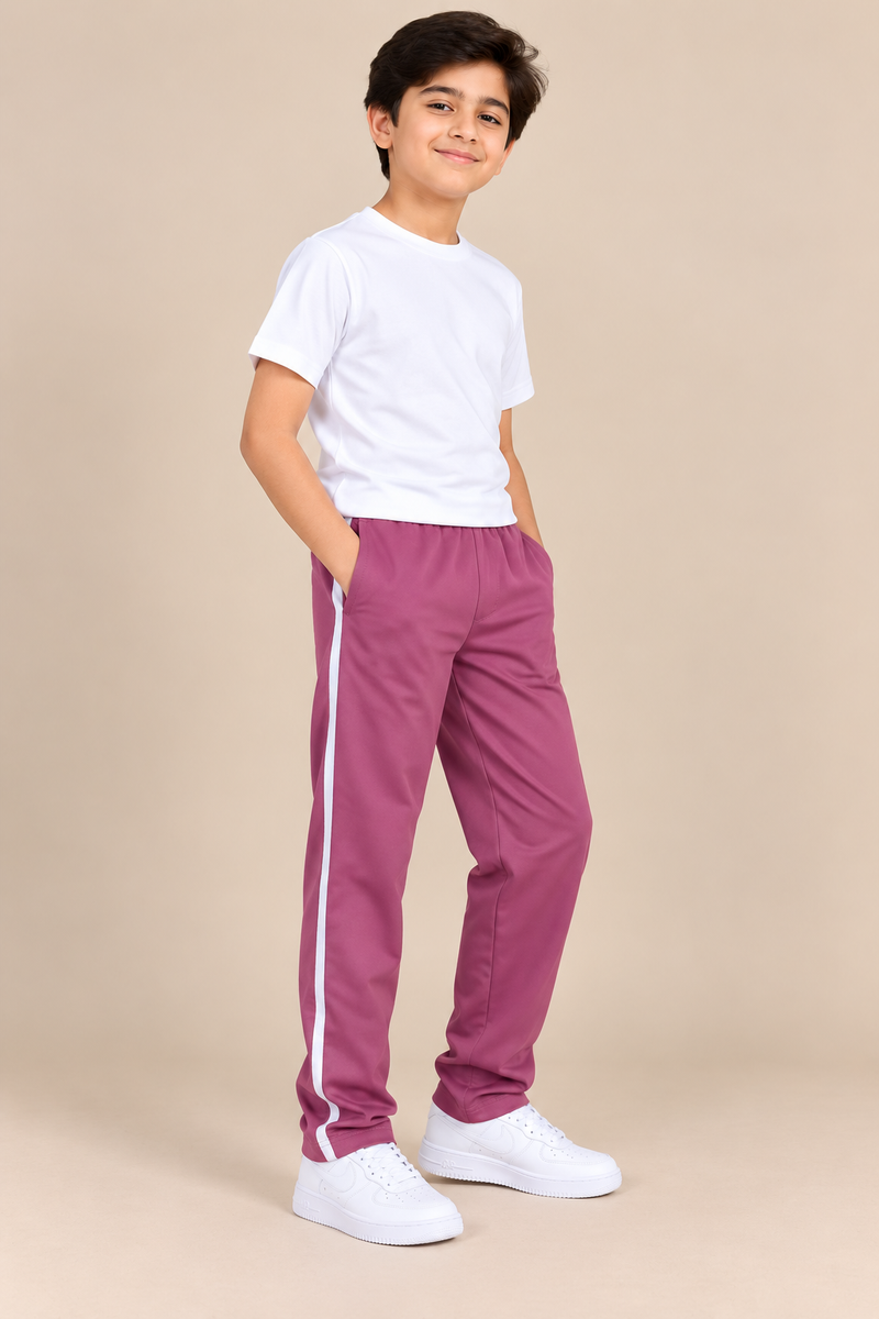 Premium Jogger Both Trouser For Kids- Dusty Magenta - MU08