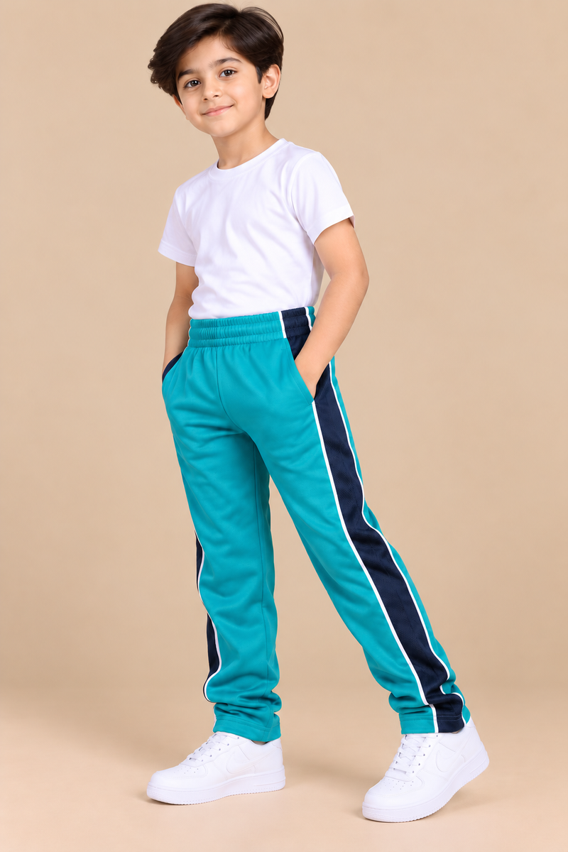 Premium Jogger Both Trouser For Kids- Aqua - MU01