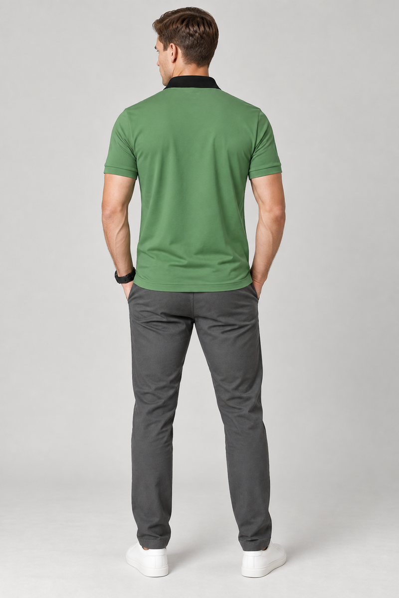 Men’s Premium both seasons four side lyicra Polo Shirt for men pastel green vpk01