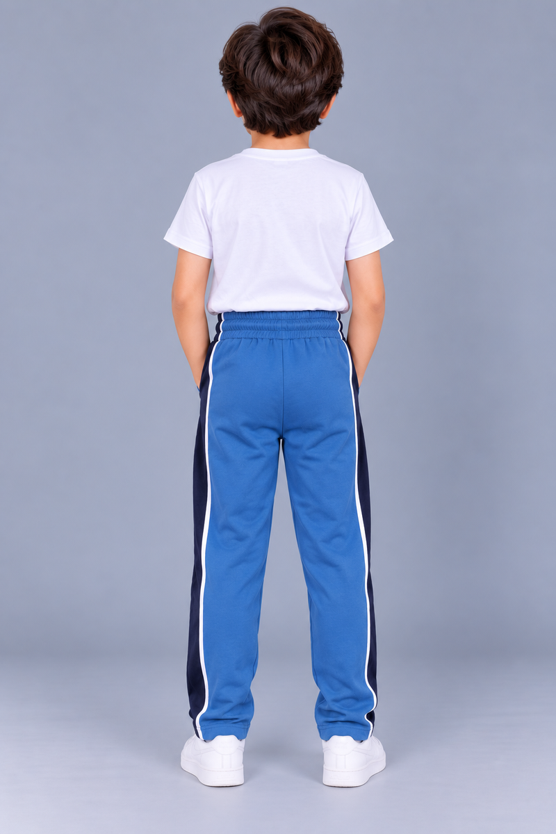 Premium Jogger Both Trouser For Kids-Bright Royal Blue - MU24