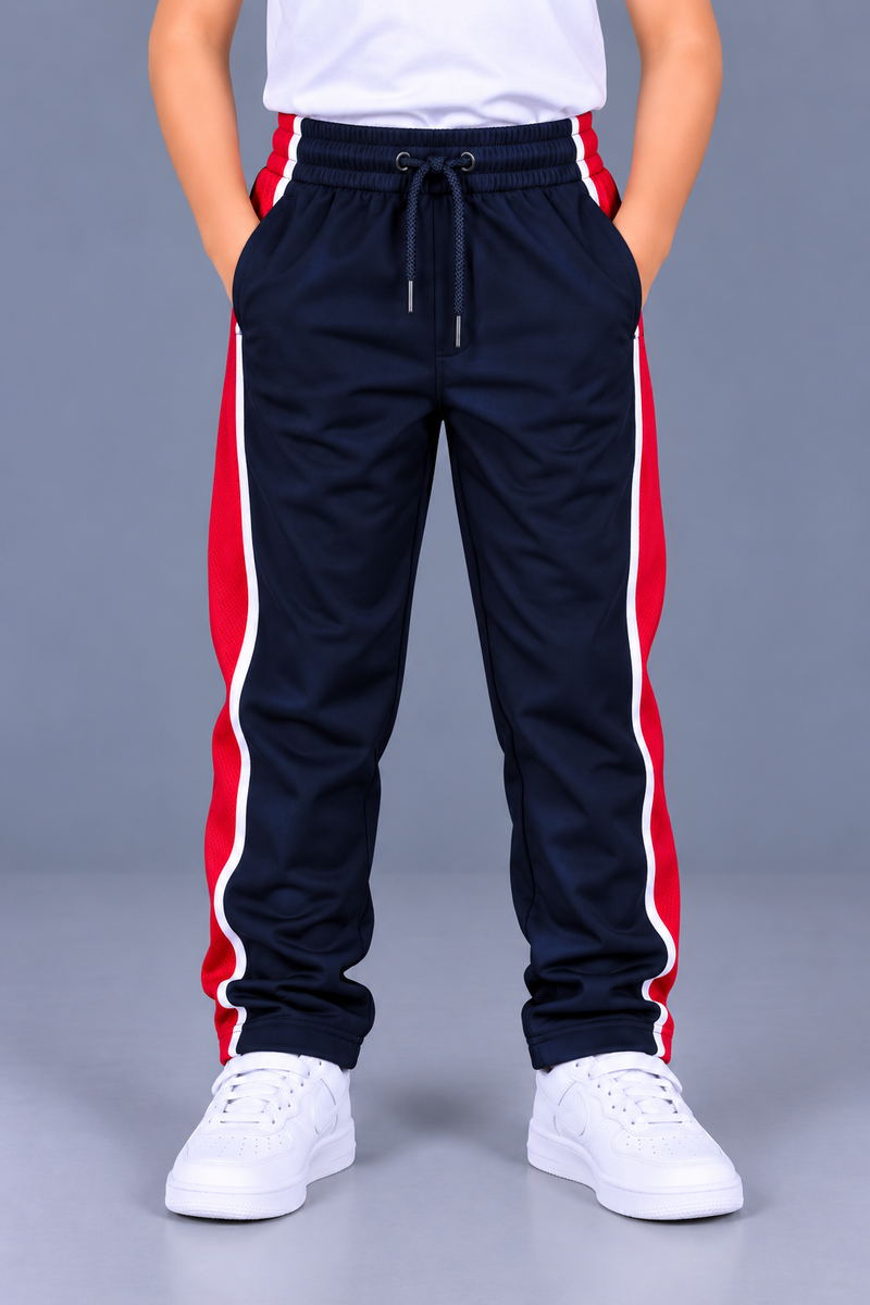 Premium Jogger Both Trouser For Kids-Navy Blue - MU28