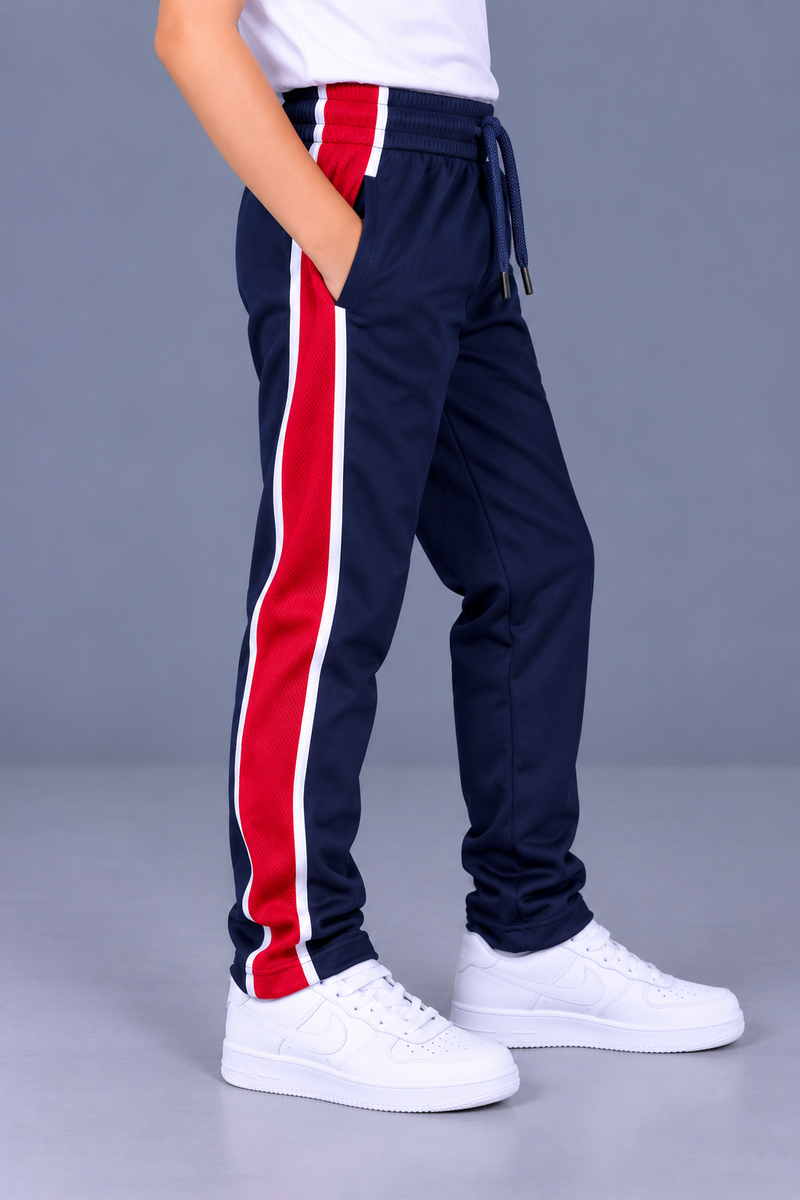 Premium Jogger Both Trouser For Kids-Navy Blue - MU28