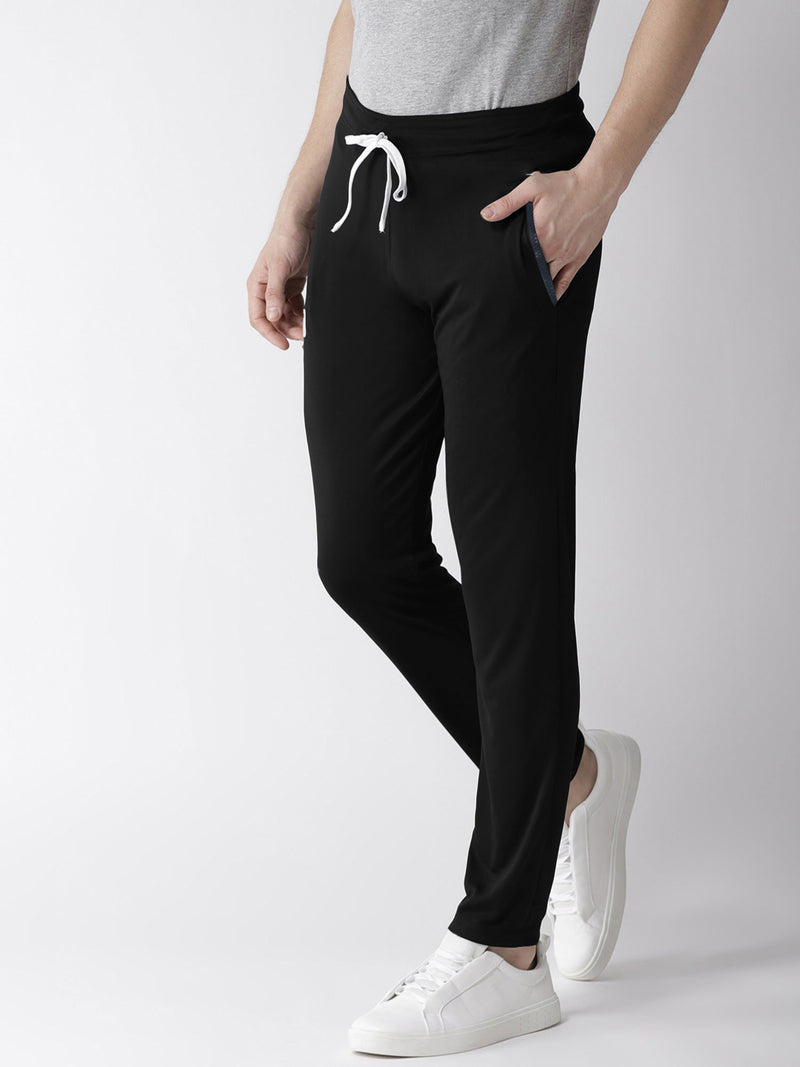 Drift King Regular Fit Light Fleece Trouser For Men-Black-RT1708