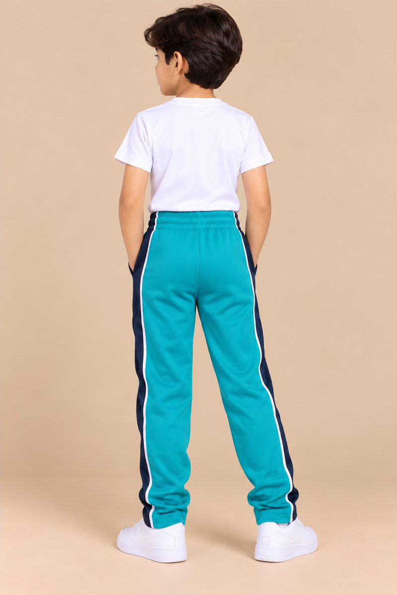 Premium Jogger Both Trouser For Kids- Aqua - MU01