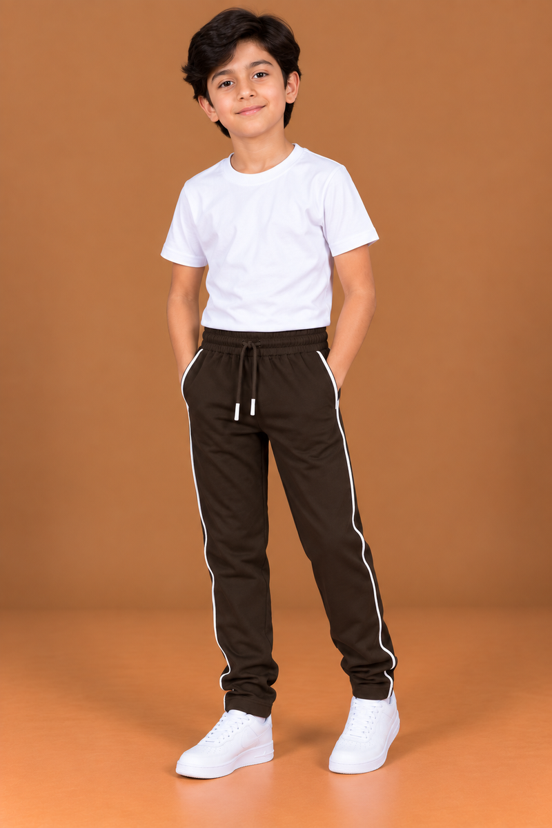 Premium Kids both seasons Trouser for Dark chocolate brown bnm017