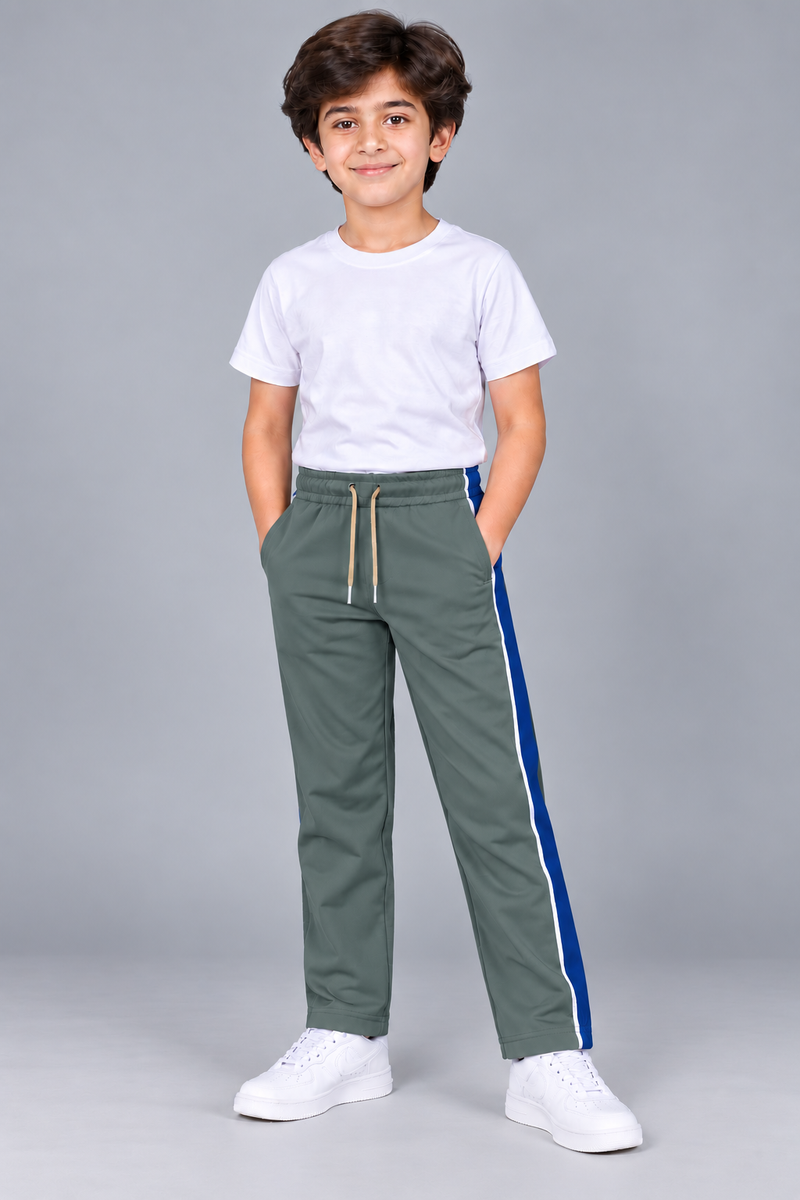 Premium Jogger Both Trouser For Kids-Muted Sage Green- MU22