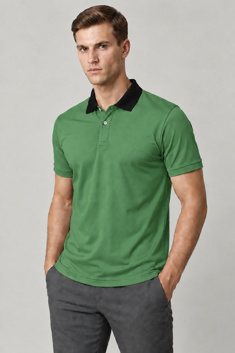 Men’s Premium both seasons four side lyicra Polo Shirt for men pastel green vpk01