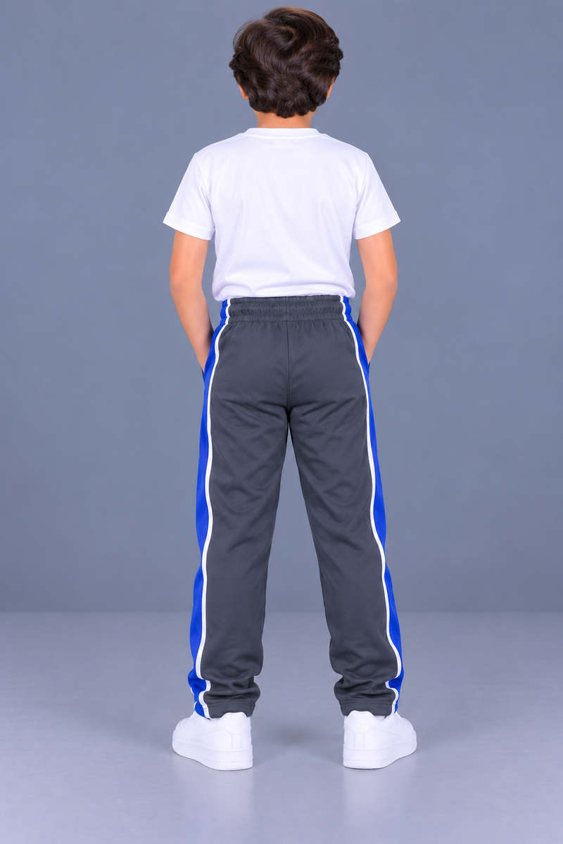 Premium Jogger Both Trouser For Kids-Charcoal Grey - MU27