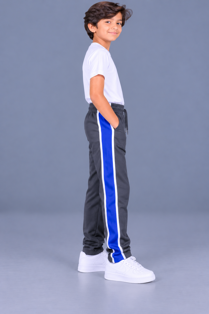Premium Jogger Both Trouser For Kids-Charcoal Grey - MU27